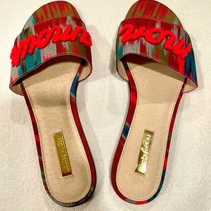 Beautiful Louise et Cie summer beach slides sandals